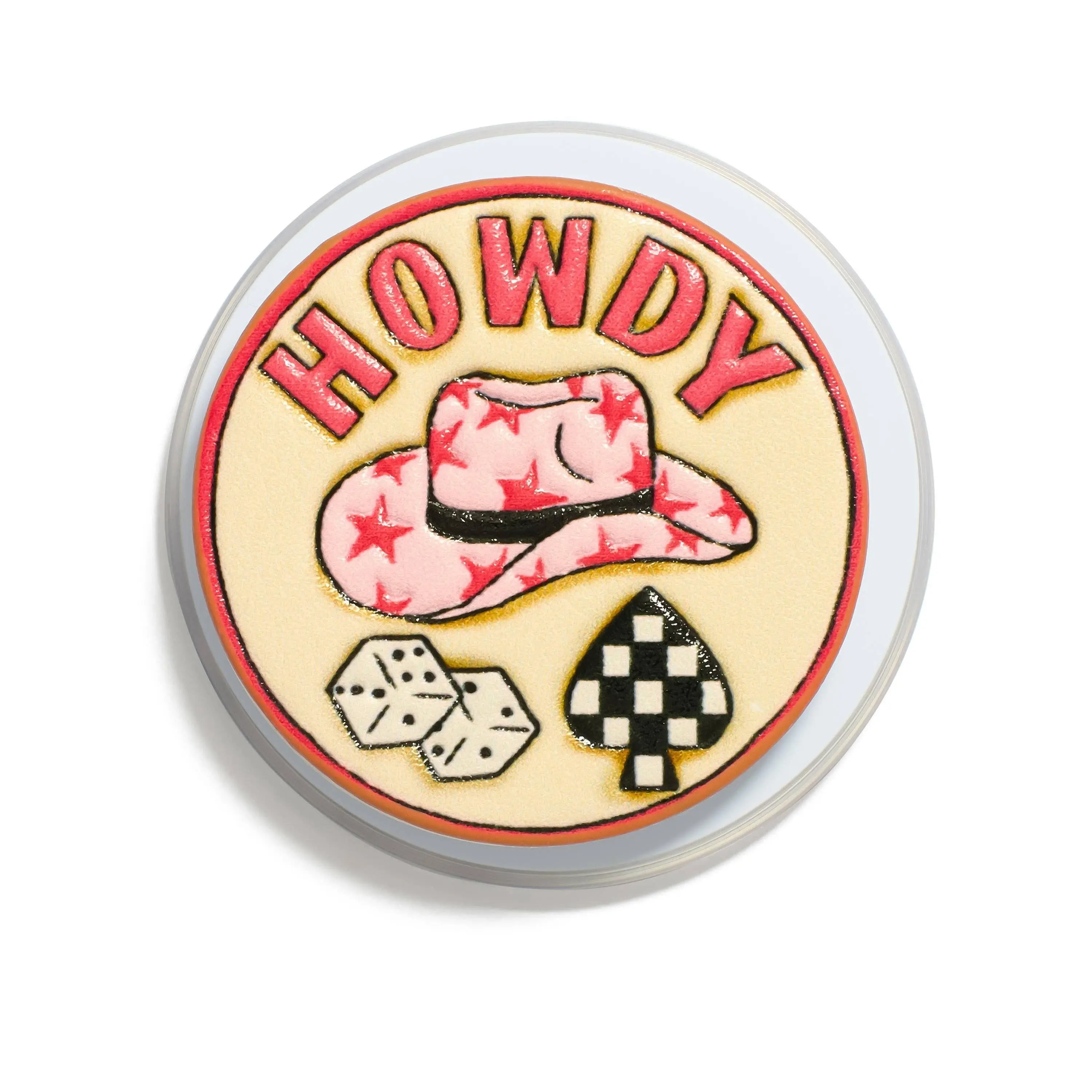 Western "HOWDY" Phone Grip • Magnetic Grip