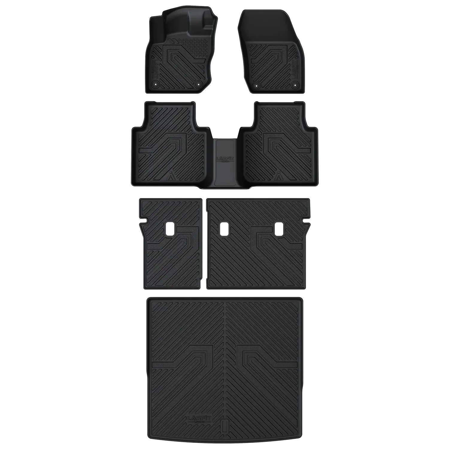 Lasfit Car Floor Mats & Seatback-Cargo Mats, Custom-Fit for 2025-2026 Volkswagen Tiguan, Automotive Car Accessories, Mat Floor Mats