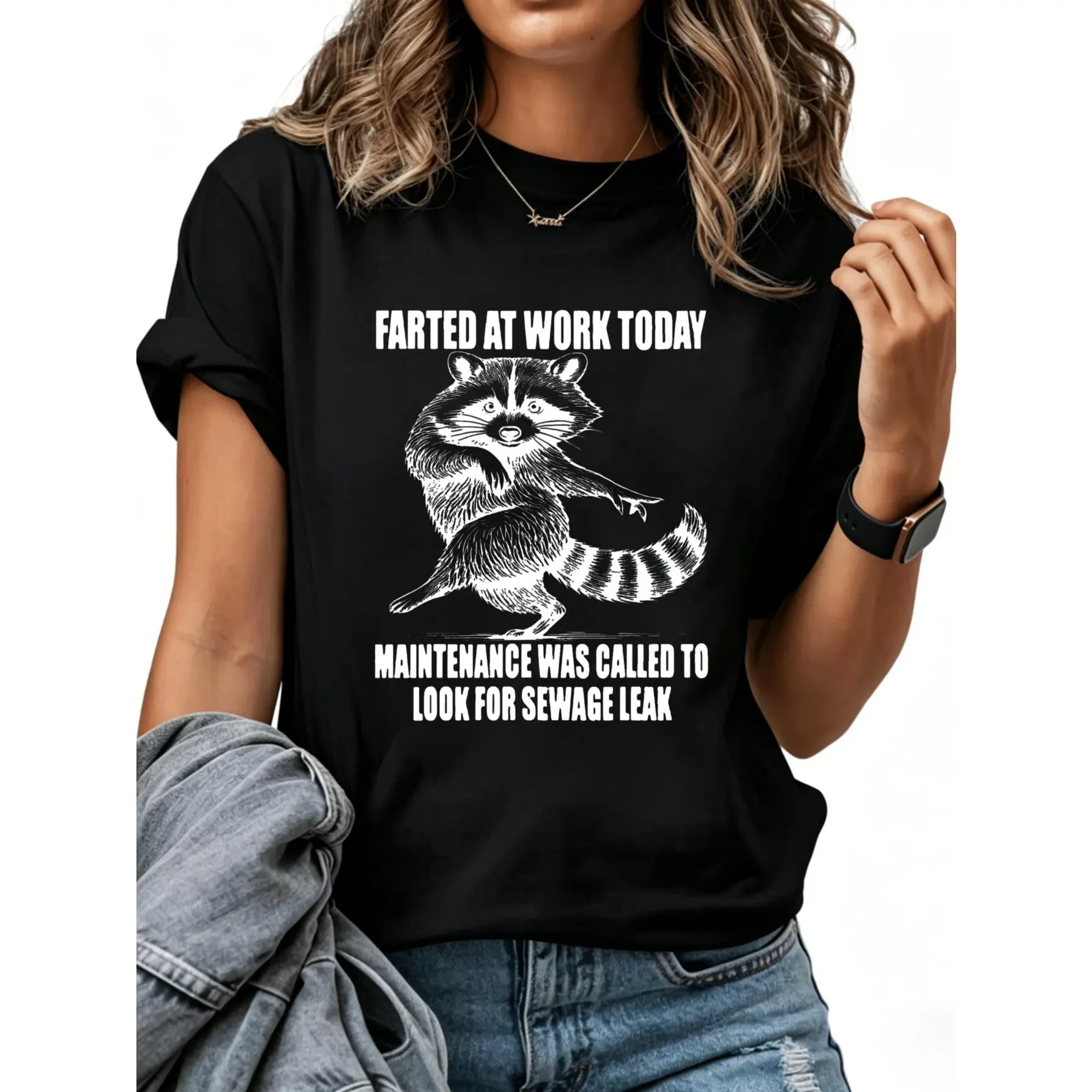 100% Cotton Today a Beaver Burped in the Office, Called the Maintenance Crew to Check T-Shirt