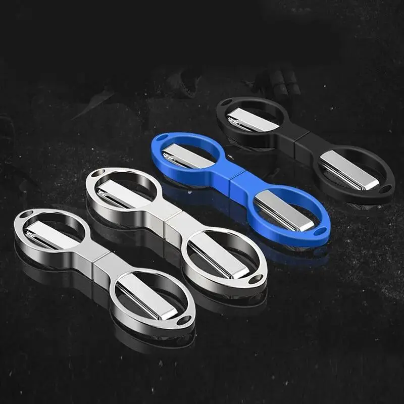 Portable Folding Scissors Carbon Steel Fishing Line Cutting Tools Mini Tackle Supplies Multifunctional Needlework Scissors Hand Tools