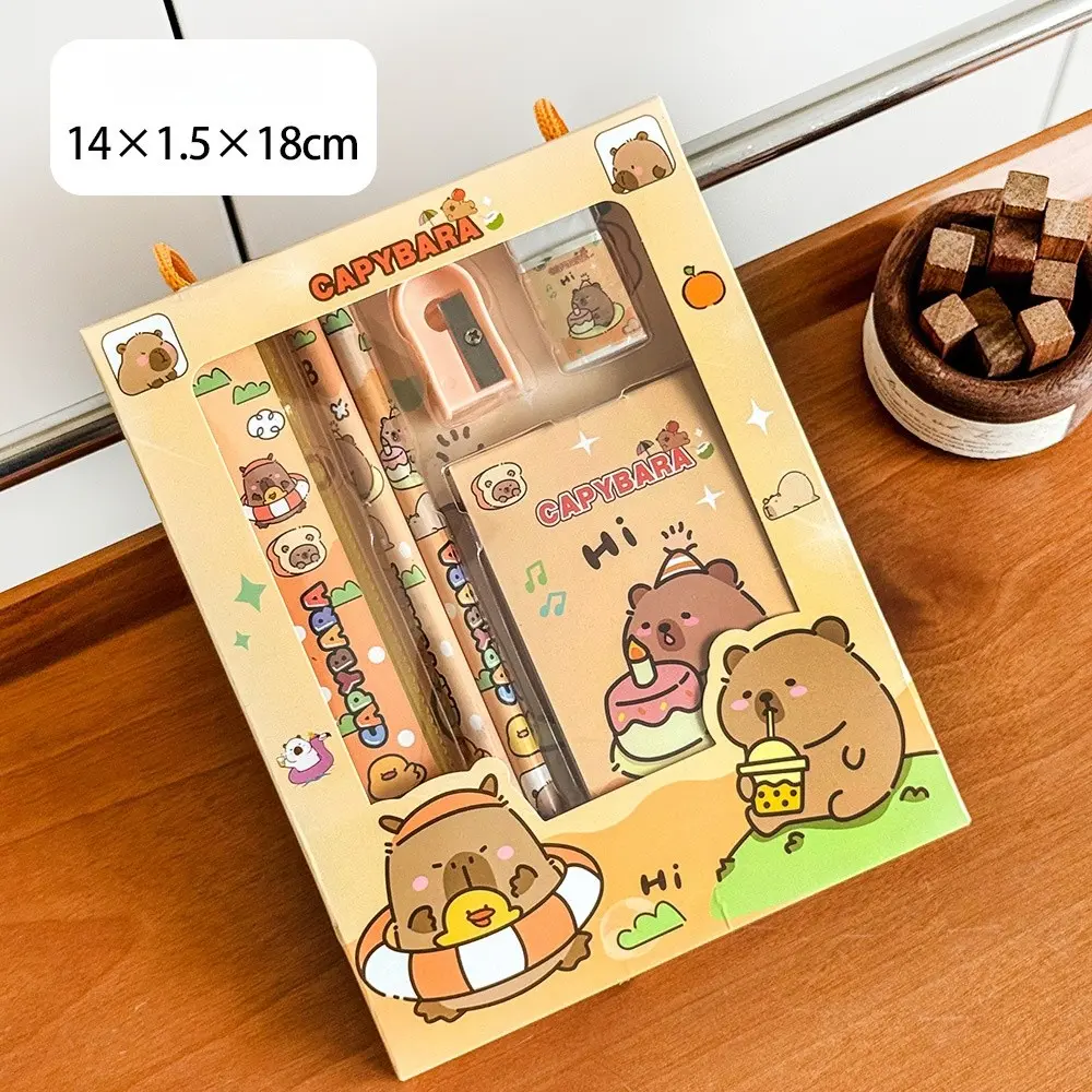6-In-1 Multifunctional Cute Stationery Set for Kids, Student Office Supplies, Birthday Christmas Festivals Gift, Back-To-School Promotion