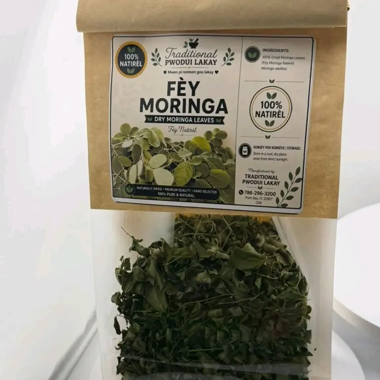 Fèy Moringa Original Dried Leaves 