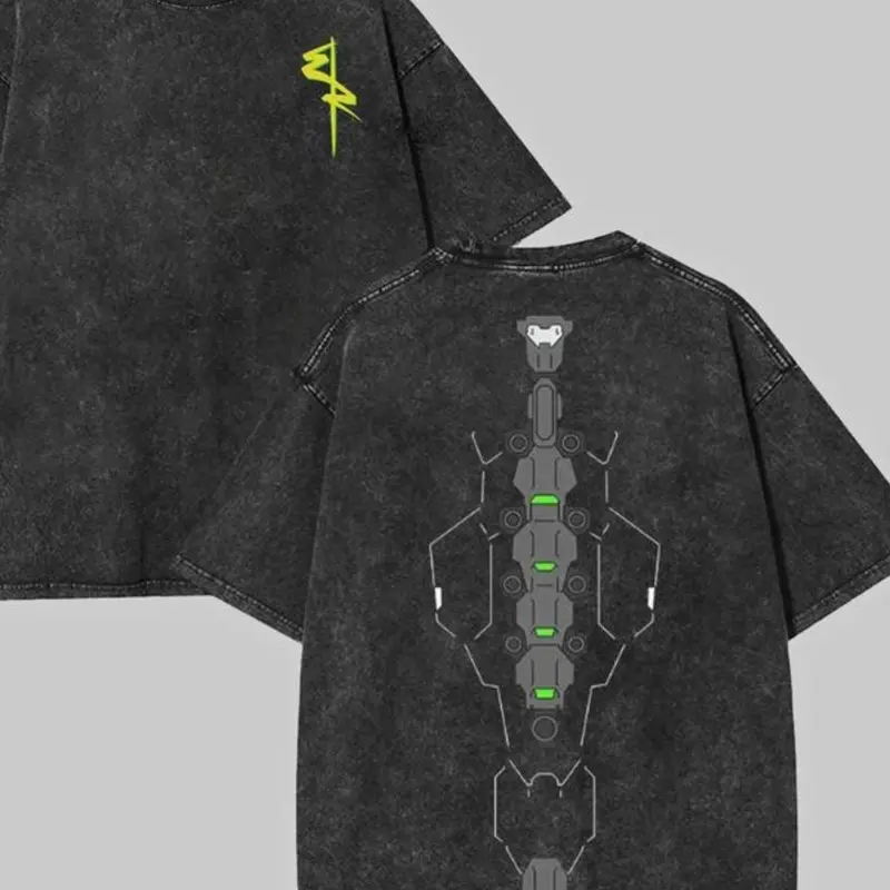 Men's Oversized Classic Round Neck Short-Sleeve Graphic T-Shirt - Soft Washed Cotton, Retro Cyberpunk Streetwear Apparel, Plus-Size (2XL,3XL) Men's Shirts Graphic Tee, Casual Relaxed Fit Tops, Cold Wash, 7-Day Return/Exchange, Free Expedited Shipping