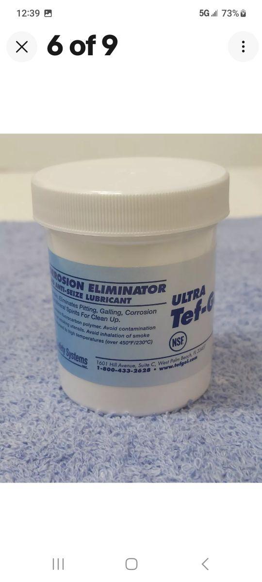 TG-02 Ultra Tef-Gel   Corrosion Eliminator And Anti-Seize Lubrican 2oz Tub