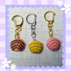 Polymer Clay Concha Keychain