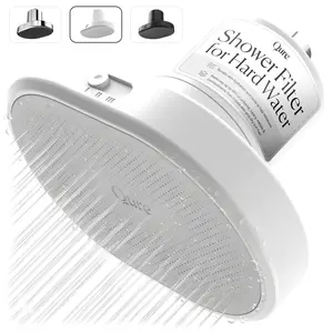 Qure Showerhead filter for Hard Water - Get healthier Hair, Skin & Nails by reducing 99,9% Chlorine | High Pressure Shower head, Improve your Beauty and Skincare Routine, Dermatologist-approved
