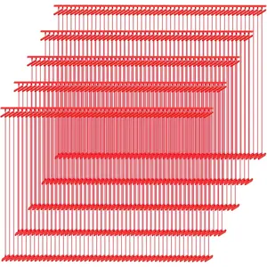 5000 Pieces Standard Tagging Fasteners Standard Tag Pins Plastic Regular Garment Clothing Price Tag Label Standard Tagging Barbs (Red, 3 Inches)