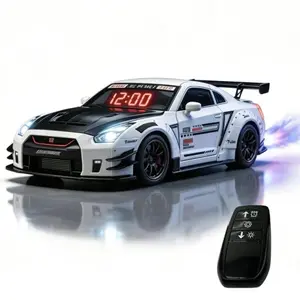 Cool V8 Soundwave Sports Car-Style Alarm Clock - Desktop Decoration, Night Lighting, Fragrance Sprayer, Air Purifier, Gift for Car Enthusiasts