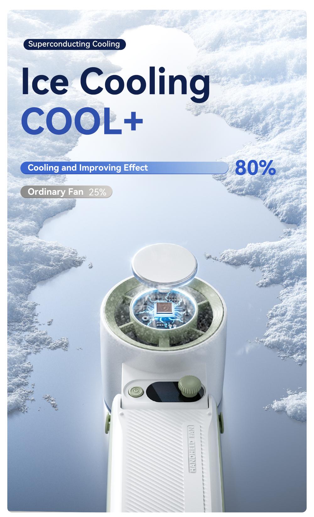 Portable Handheld Turbo Fan, 3-in-1 Rechargeable, 199 Adjustable Levels, Up to 30 hours of use, with Digital Display, One-Click Semiconductor Cooling, 135° Adjustable Airflow, Ideal for Summer Travel & Outdoor Activities, High Speed Fan, Portable fan