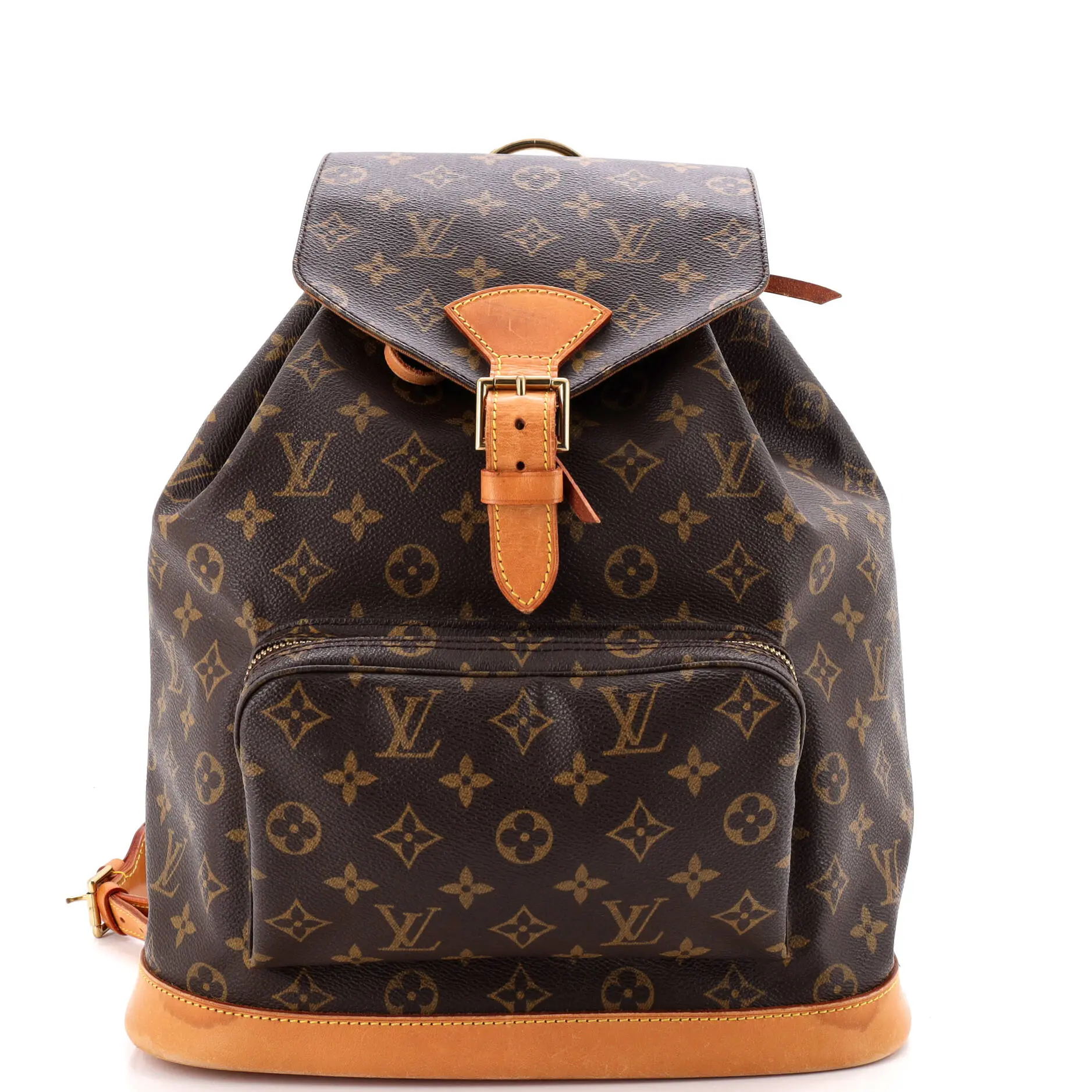Pre-owned Louis Vuitton Canvas Coated Backpacks Vintage Montsouris Backpack Monogram Canvas GM by Rebag