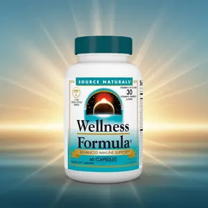 Source Naturals Wellness Formula Bio-Aligned Vitamins & Herbal Defense for Immune System Support - Dietary Supplement & Immunity Booster - 60 Capsules