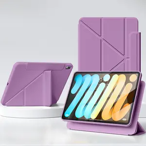 Solid Color Tablet Case (1 Count), Slim Stand Hard Back Case Cover with Auto Wake/Sleep, Tablet Protective Cover, Tablet Accessories for iPad Mini Air Pro