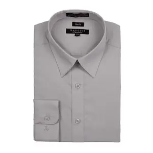 Silver Slim Fit Dress Shirt