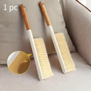 Beechwood Dusting Brush with Soft Bristles - Household Cleaning Tool Ideal for Cleaning Furniture, Carpets, and Beds