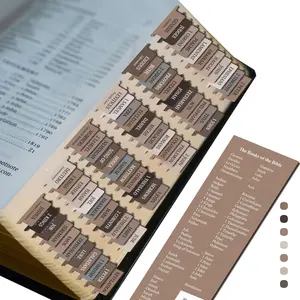 Tabs   Resistant  Tabs - Easy to Apply, Laminated for Durability - Old &  Testament -  for All Bibles -  Tabs for Women and Men (Beaver)