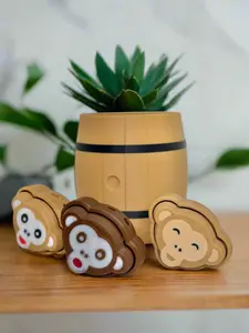Set of 3: Monkey Fidget Clickers in a Barrel - Fun & Interactive Stress Relief Toys anxiety relief