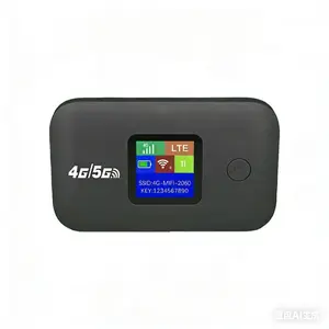 Travel WiFi Hotspot with SIM Slot 4G 5G Mobile 300Mbps LED Display Stable Connection Supports 10 Devices Outdoor RV