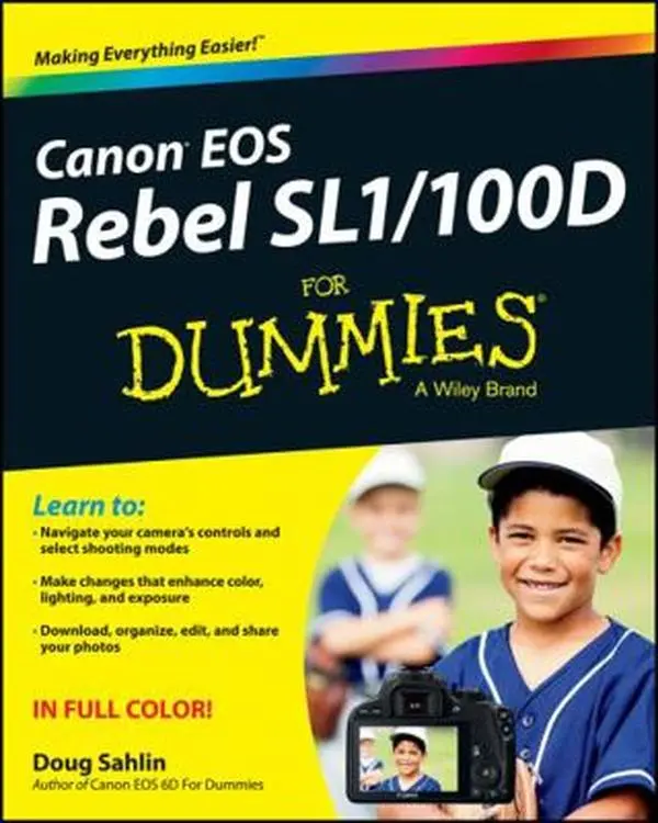 USED Book - Canon EOS Rebel Sl1/100d for Dummies by Sahlin, Doug (Paperback) - english
