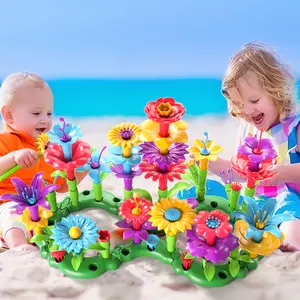 Classic children’s STEM educational toy: an 81-piece garden-themed building block set—an excellent gift for Easter, birthdays, and various holidays; develops children’s hands-on skills, fosters creative thinking, is safe and durable, and a great gift for