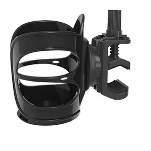 Cup Holder, Adjustable Drink Holder Water Bottle Holder Clamp on Microphone Stand, Pole, Tube, Tripod, Treadmill