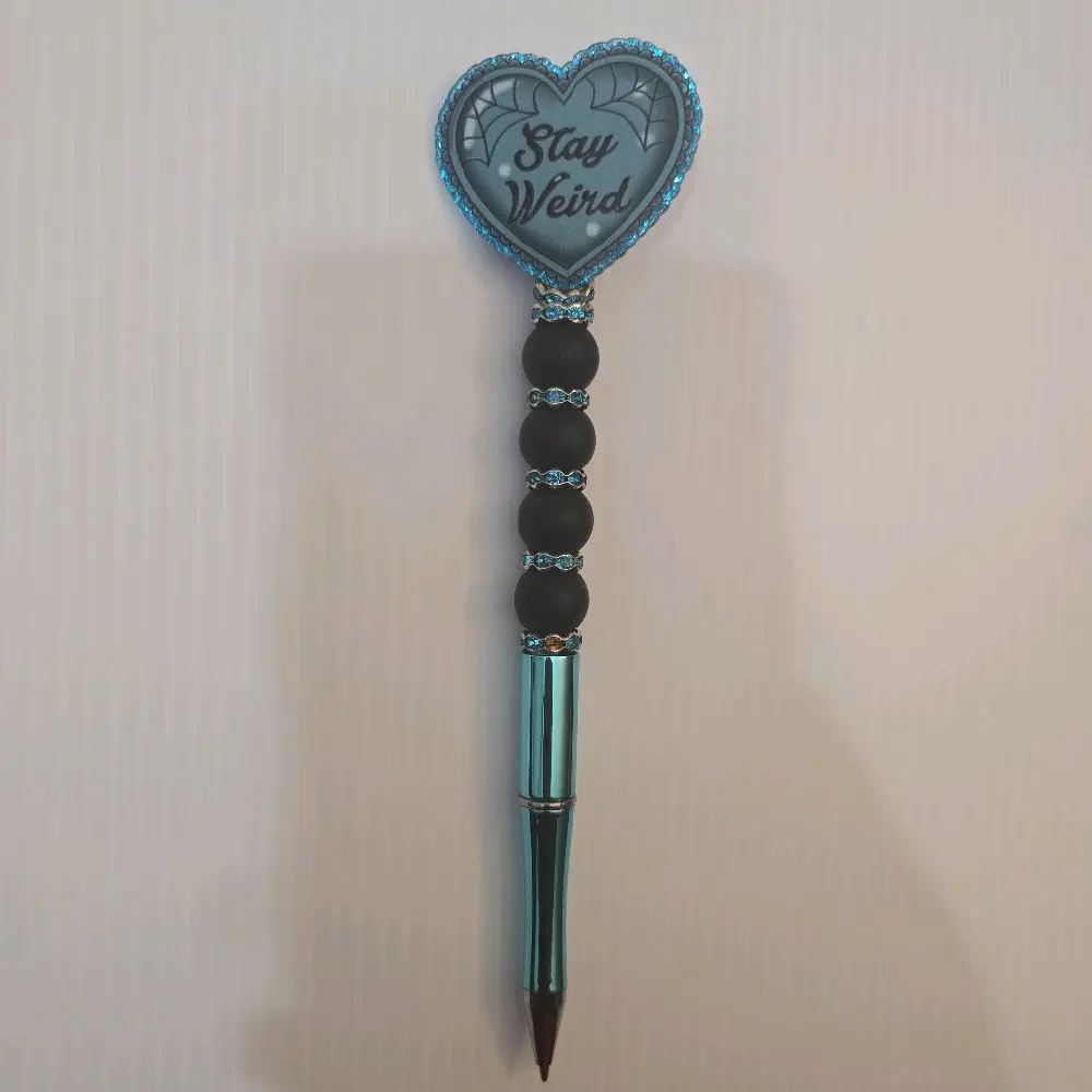 Stay weird heart pen