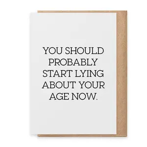 Start Lying - Greeting Card