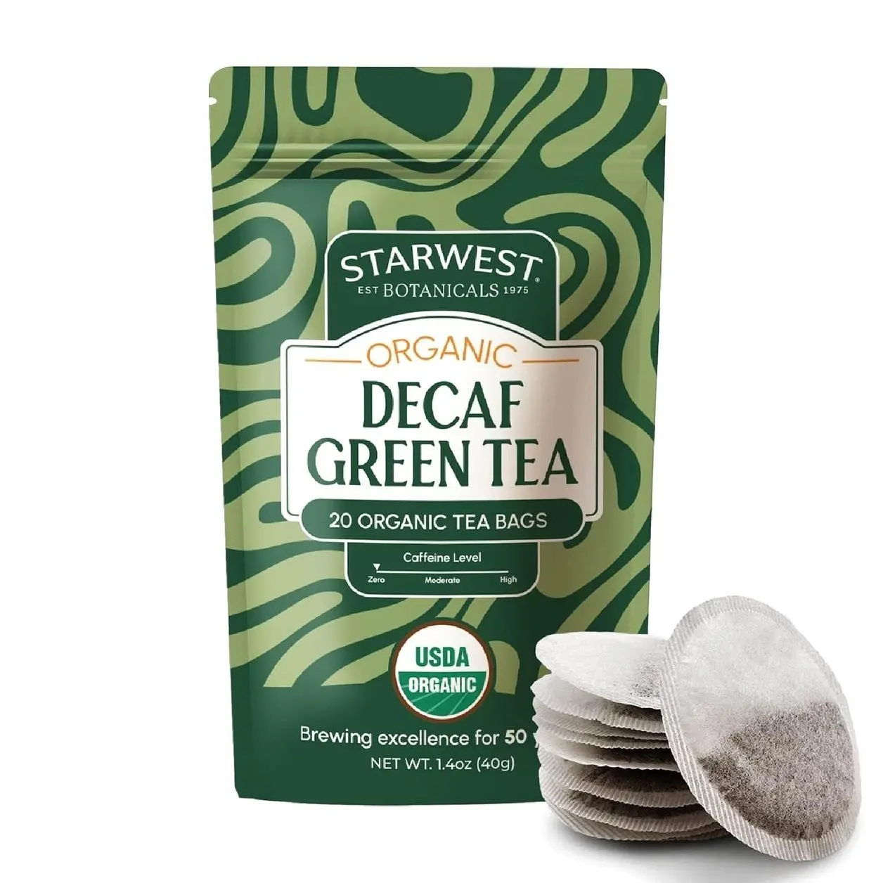 Starwest Botanicals Organic Evening Rest Tea - Caffeine Free Herbal Tea Blend for Sleep, Contains Chamomile & Lemon Balm, String Free Sachets, USDA Organic, Non GMO - Bulk Pack, 100 Tea Bags