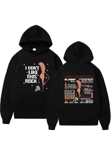 I Dont Like This Rock Casual Print Hoodie Funny Marcus The Worm Meme Graphic Hoodies Men Women Harajuku High Street Oversized Long Sleeve Sweatshirts