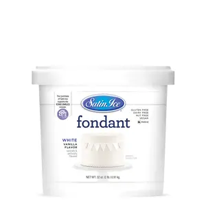 Satin Ice Vanilla Fondant White 2lb