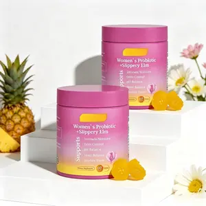 [Today Only!] Her Juicy Feminine Balance Gummies 60 Count Hawaiian Pineapple Flavor, All-in-One Women’s Probiotic Supplement with Slippery Elm, Prebiotics & Lactobacillus Blend, Supports Intimate pH Balance & Relieves Dryness