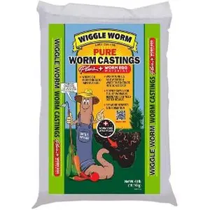 Castings Plus Worm Egg Material, 40-Pounds - Fertilizer for Houseplants, Vegetables, and More - Earthworm Castings to Help Improve Soil Fertility and Aeration