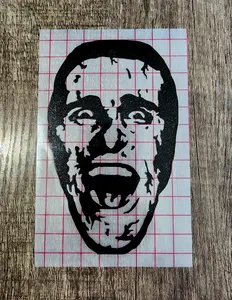 Patrick Bateman American Psycho Slasher Killer Movie Vinyl Car Decal Sticker Handmade in USA Premium Outdoor Vinyl Water & UV Resistant Easy Application Decal in 12 Vivid Colors