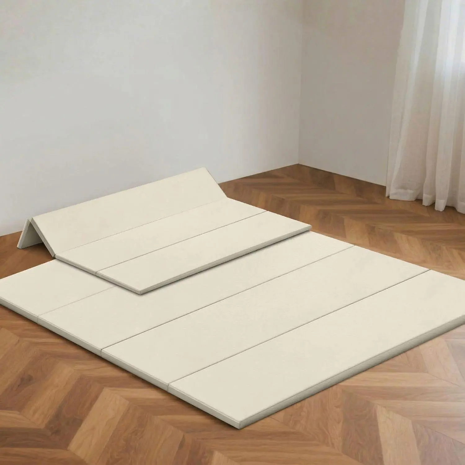 Foldable Baby Play Mat, Waterproof Foam Crawling & Tummy Time Mat, Thick Soft Playmat for Indoor Outdoor Use
