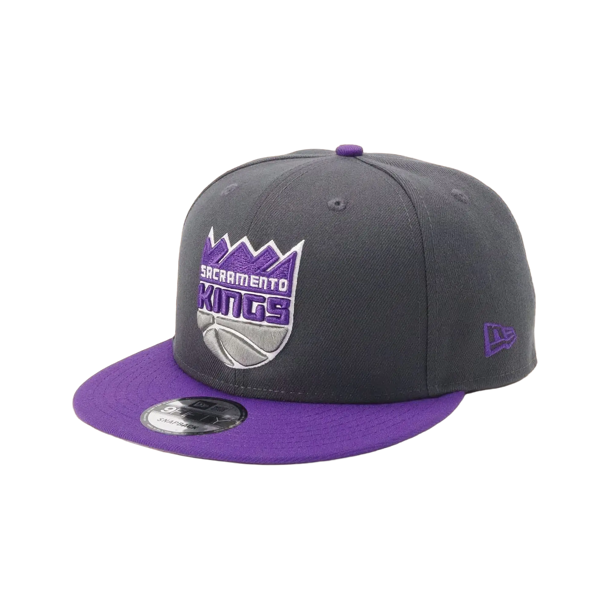 9FIFTY Sacramento Kings 2Tone Snapback Hat "Dark Gray / Purple - Brim / Lavender - Under Brim" NE1037