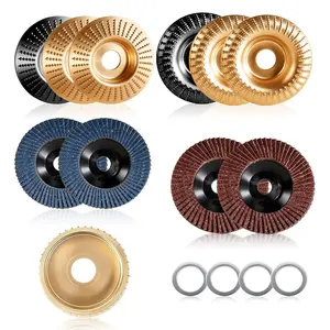 15-  Carving Disc Kit for 4"-4.5" Angle Grinders, 5/8" Arbor, Complete Set for Shaping, Grinding & Sculpting , Metal,