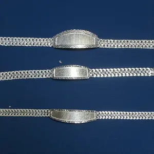 925 Sterling Silver 10mm & 7mm ID Bracelet – 7'', 8'', 9''