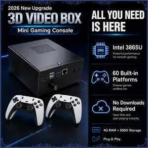 DDR4 UPGRADE Super R3 Box Plug and Play on TV Wireless Controller Support Dual System 3865U Perfect for Home Entertainment