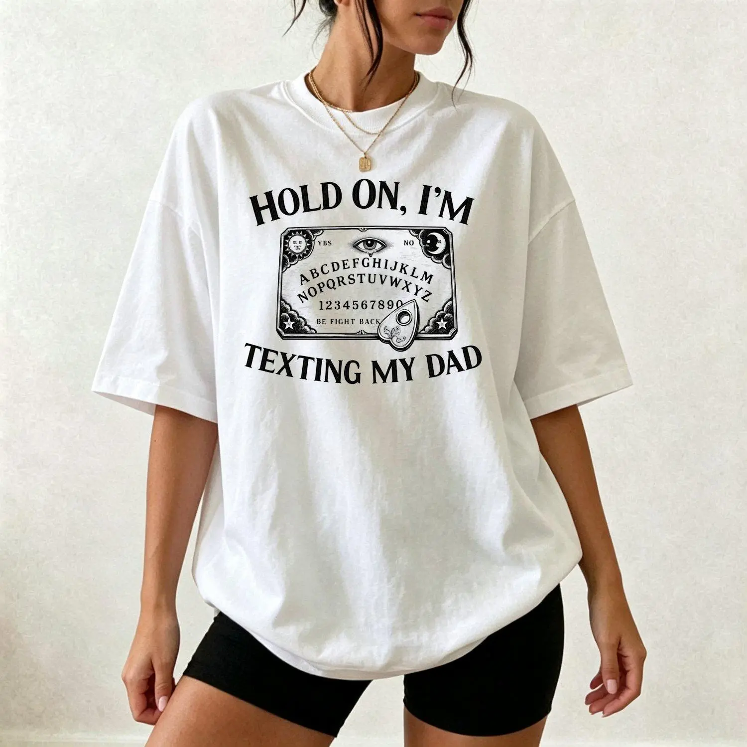 Dead Dad Club Shirt Mystic Board Memorial Tee Funny Grief Shirt Missing My Dad Gift Dark Humor Tee Sarcastic Grief Womens T Shirts Casual Style Apparel