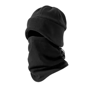 Winter Beanie Hat Scarf Set Knit Fleece Lined with Ear Flaps for Men Women Skull Cap Windproof Neck Warmer Gaiter