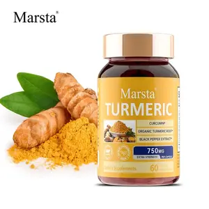 Turmeric Curcumin with Black Pepper 60 Capsules ，Turmeric Complex Supplement Support joint and heart health