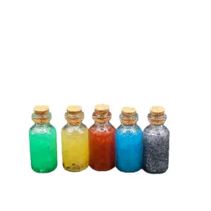 PNW Raven's Curiosities Homemade Small Spelljars Vibrant Colors for Halloween Cosplay DND Campaigns or Home Decor