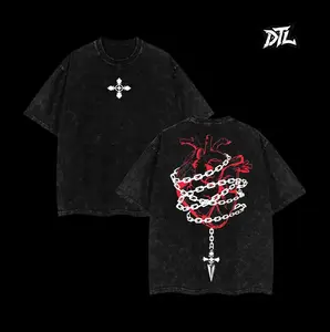 Retro Heavy Limited Kurapika Hunter x Hunter Anime Double Printed Vintage Washed Tee Unisex Oversize Manga Washed Heavyweight Cotton T-shirt, Gift For Kurapika Fan