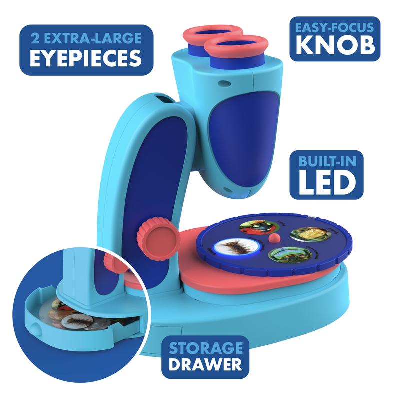 Educational Insights GeoSafari Jr. Kidscope, Kids Microscope, STEM Toy, Gift For Boys & Girls, Ages 5+