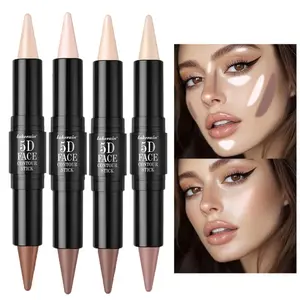 Contouring Stick with Double-headed Multi-use Contour Stick Contouring Foundation Contour Makeup Concealer Stick Pencil Cosmetic