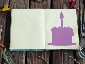 Birthday Cake Stencil - Art and Wall Stencil