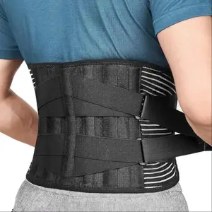 Portable Back Waist Support Belt, Adjustable Elastic Dual Straps, Breathable Mesh Fabric, Daily Care Massage for Waist and Back, Breathable Lumbar Brace