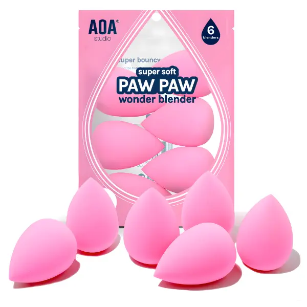 6pc Makeup Sponge Set Super Soft Flawless Base Blender Foundation Puff