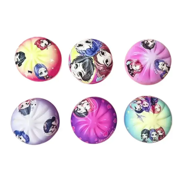 6Pcs Dumpling Shaped Squishy Desktop Ornaments, Assorted Cute Character Tabletop Decor with Colorful Design Festive & Party Supplies, Soft Tactile Decorative Figurines for Home and Office Display, Ideal Decorative Present