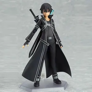 Anime Figure Sword Art Online Kirigaya Kazuto Yuuki Asuna Standing Detachable Model PVC Peripheral Desktop Collection Ornaments