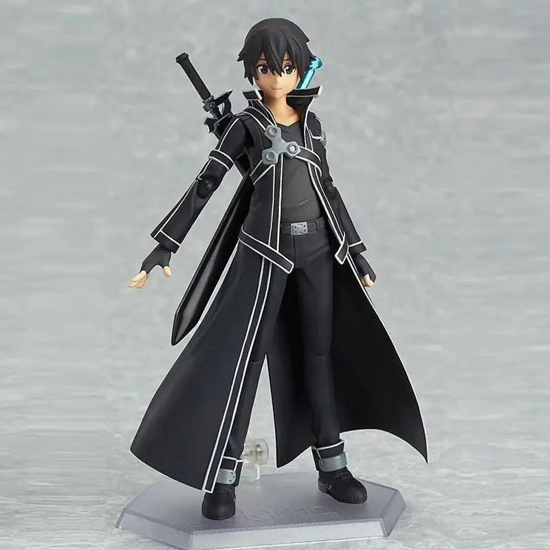 Anime Figure Sword Art Online Kirigaya Kazuto Yuuki Asuna Standing Detachable Model PVC Peripheral Desktop Collection Ornaments